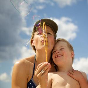 Birte Müller mit Sohn Willi