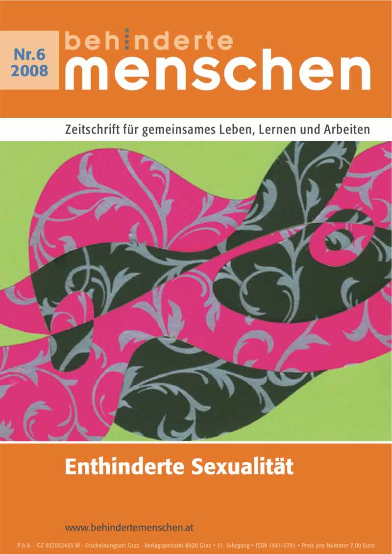 Titelbild Ausgabe 6/2008 "Enthinderte Sexualität"