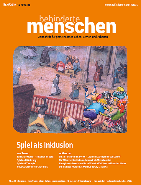 Titelbild Ausgabe 6/2019 "Spiel als Inklusion"