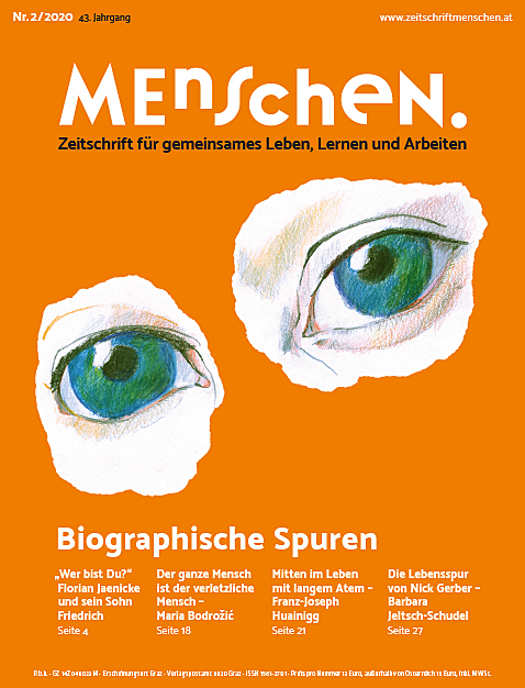 Titelbild Ausgabe 2/2020 "Biographische Spuren"